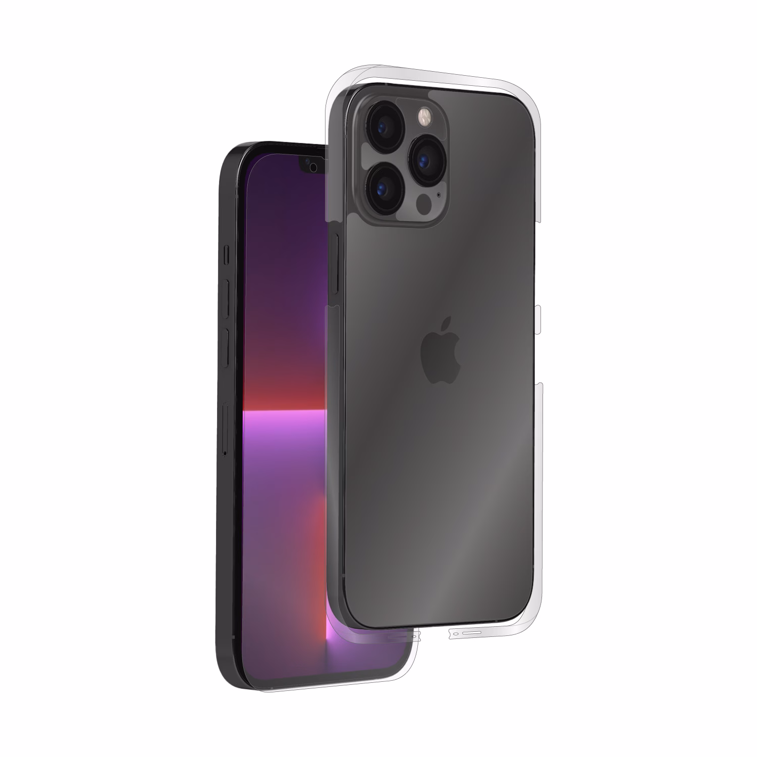 Apple iPhone 13 Pro Max (6.7", 2021) - Folie Protectie Transparenta - Clear Series