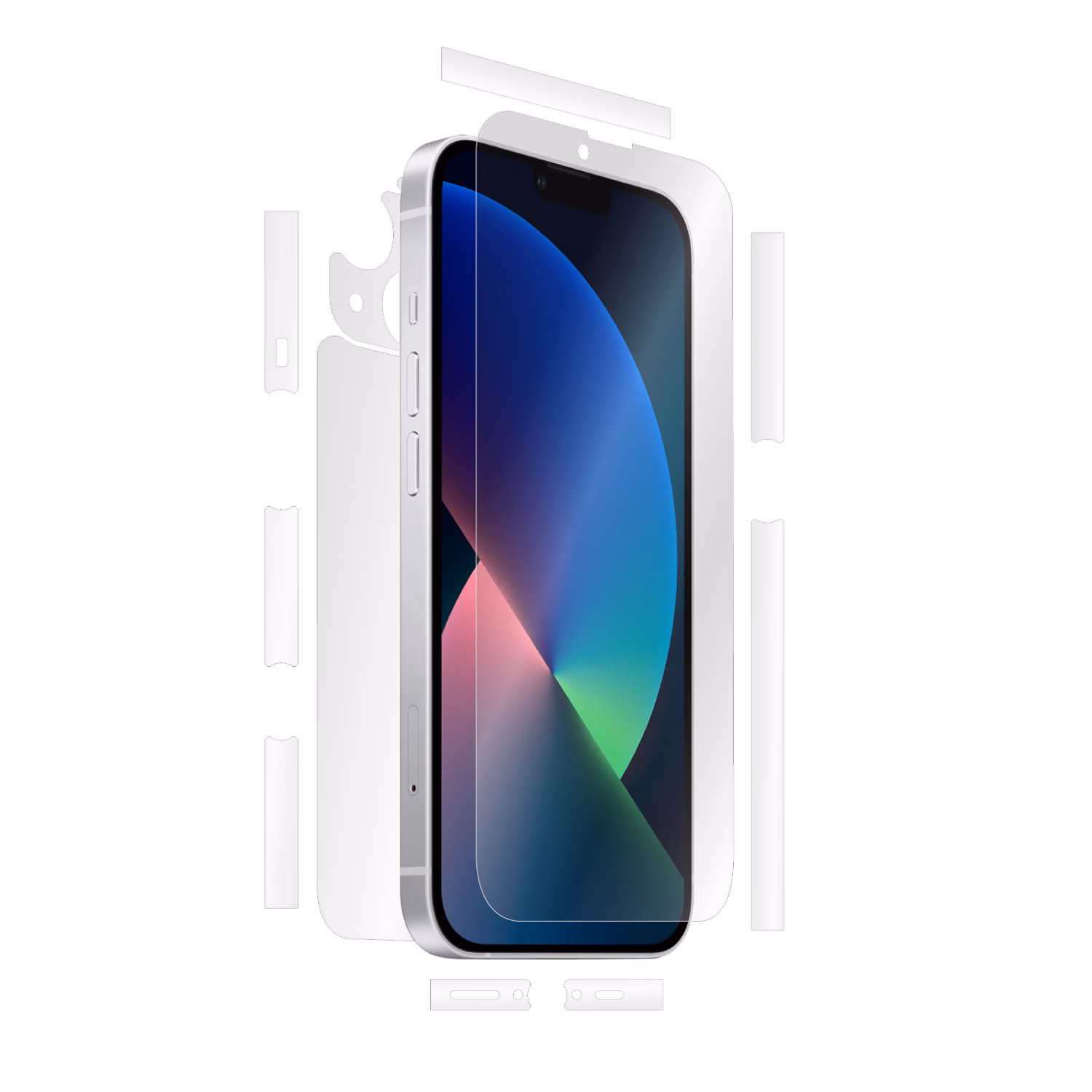 Full-body clear skin for iPhone 13 Mini