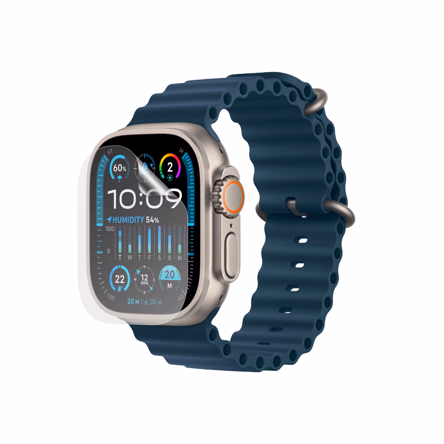 Apple Watch Ultra 2 (49mm, 2023) - Folie Protectie Ecran