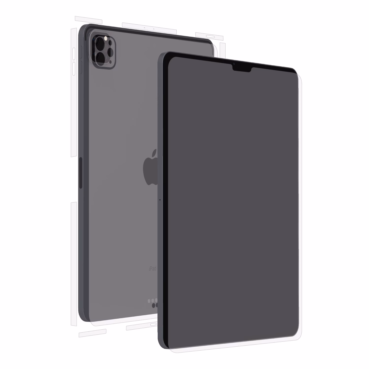 Folie protectie transparenta full-body Apple iPad Pro M2 12.9"